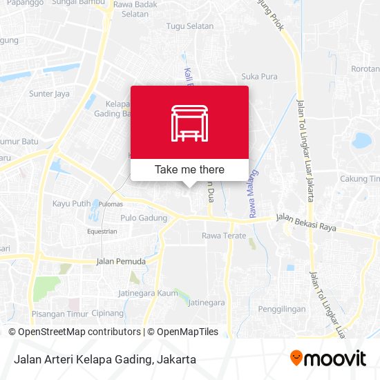 Jalan Arteri Kelapa Gading map