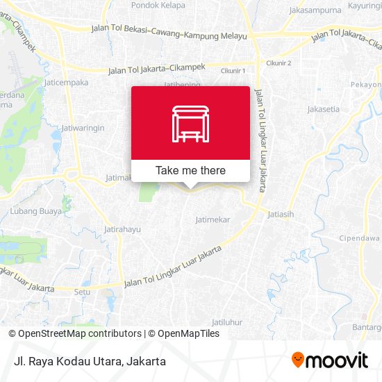 Jl. Raya Kodau Utara map