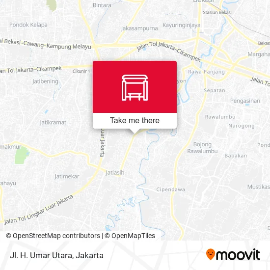 Jl. H. Umar Utara map