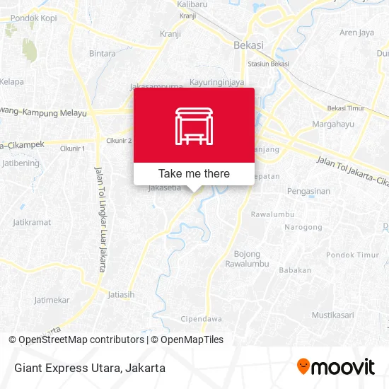 Giant Express Utara map
