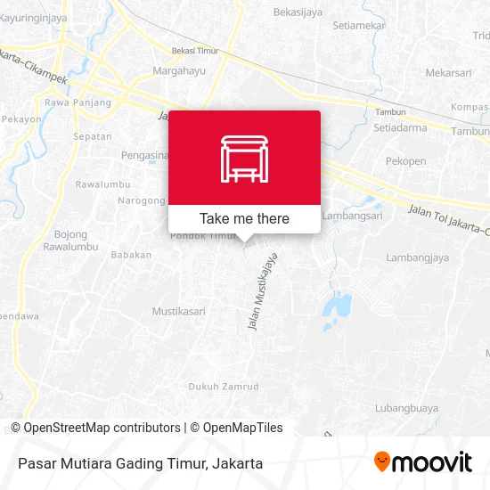 Pasar Mutiara Gading Timur map