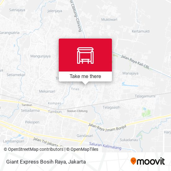 Giant Express Bosih Raya map