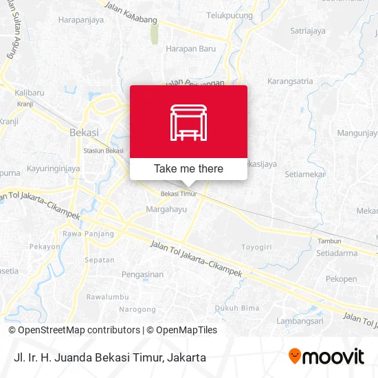 Jl. Ir. H. Juanda Bekasi Timur map