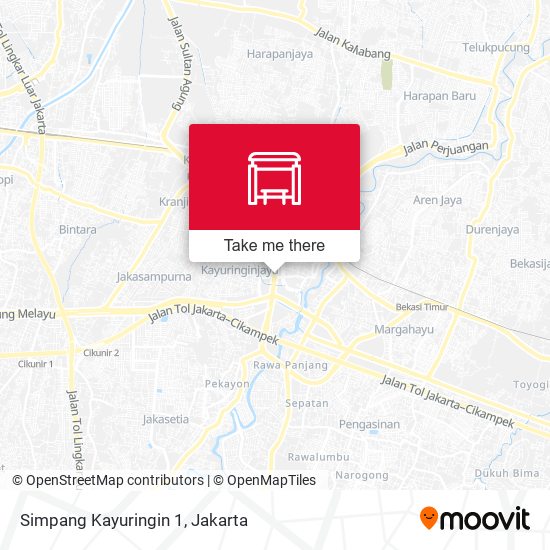 Simpang Kayuringin 1 map