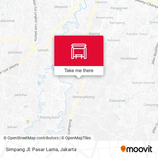 Simpang Jl. Pasar Lama map