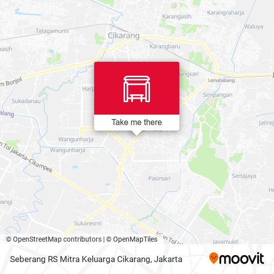 Seberang RS Mitra Keluarga Cikarang map