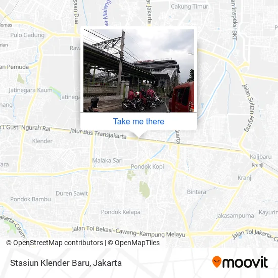 Stasiun Klender Baru map