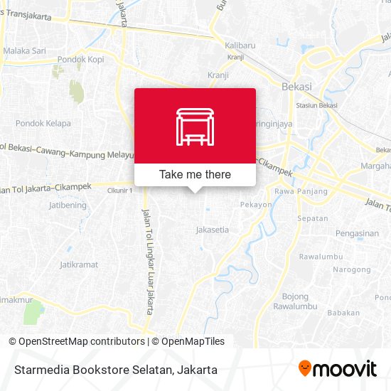 Starmedia Bookstore Selatan map