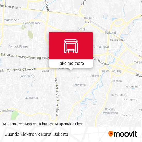 Juanda Elektronik Barat map