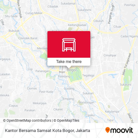 Kantor Bersama Samsat Kota Bogor map