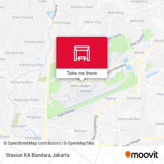 Stasiun KA Bandara map