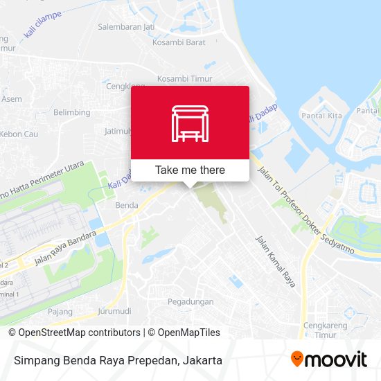 Simpang Benda Raya Prepedan map