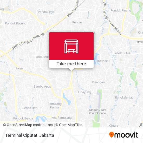 Terminal Ciputat map