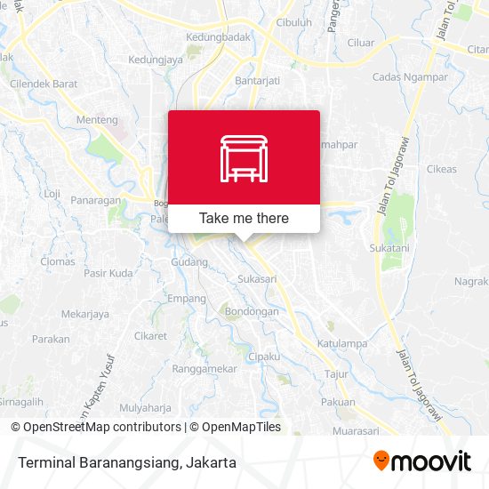 Terminal Baranangsiang map