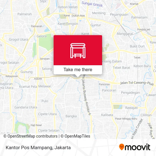 Kantor Pos Mampang map