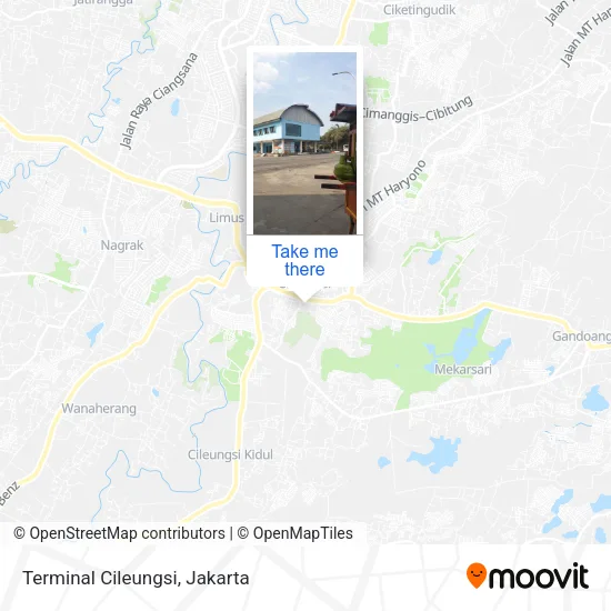 Terminal Cileungsi map