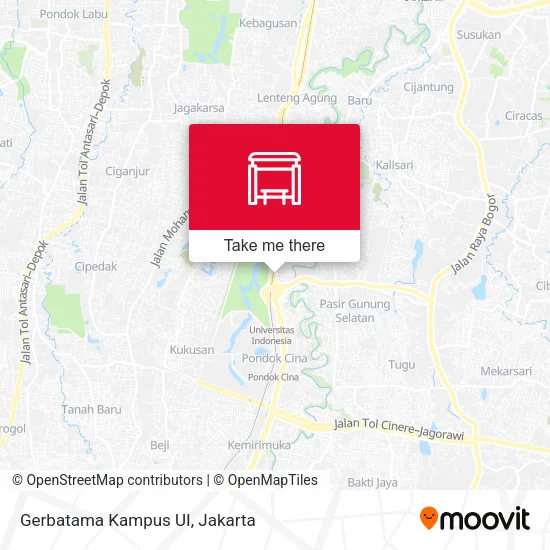 Gerbatama Kampus UI map