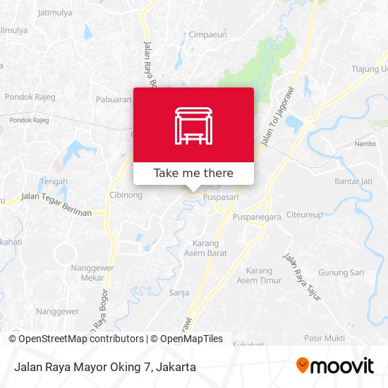 Jalan Raya Mayor Oking 7 map