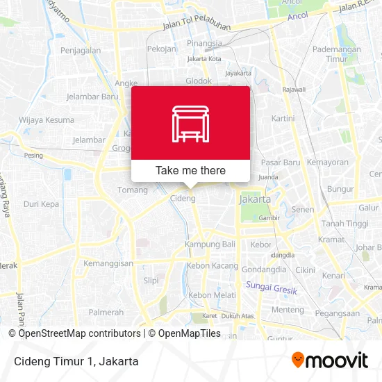 Cideng Timur 1 map