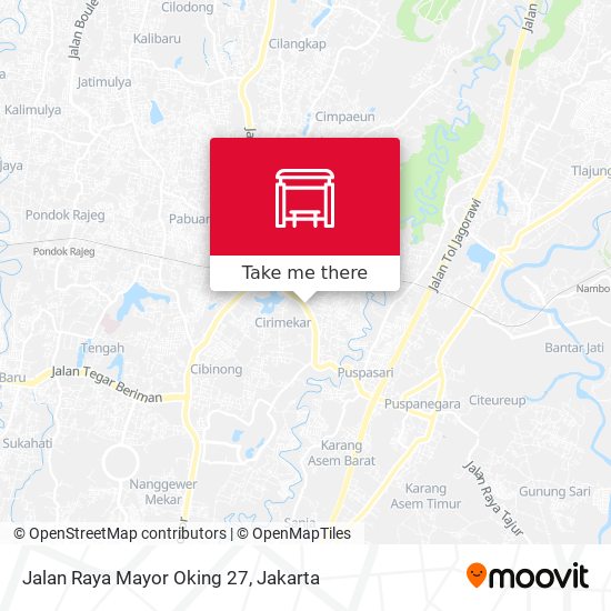 Jalan Raya Mayor Oking 27 map