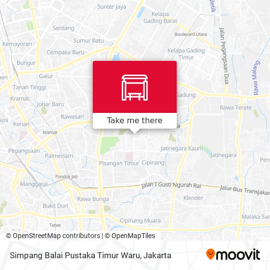 Simpang Balai Pustaka Timur Waru map