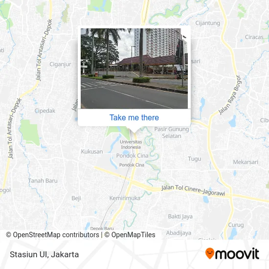 Stasiun UI map