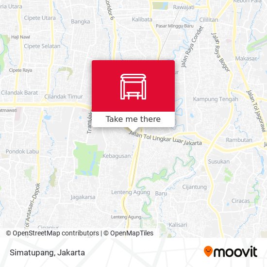 Simatupang map