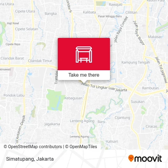 Simatupang map