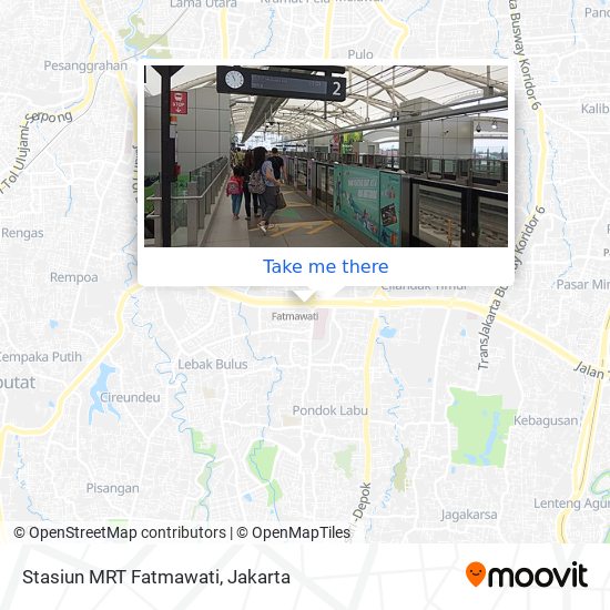 Stasiun MRT Fatmawati map