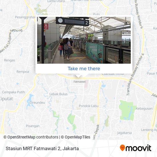 Stasiun MRT Fatmawati 2 map