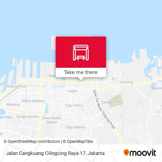 Jalan Cangkuang Cilingcing Raya 17 map