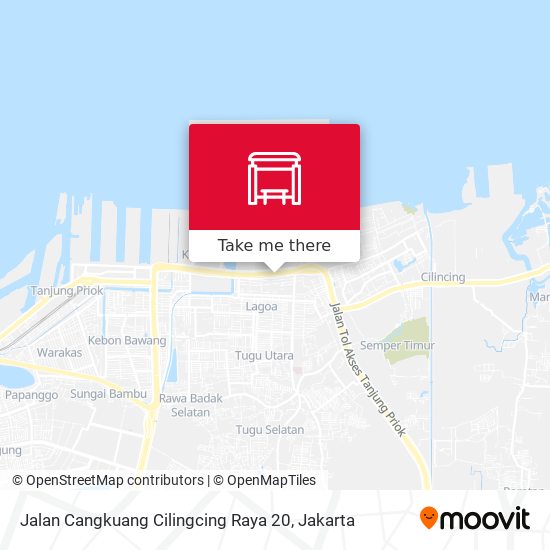 Jalan Cangkuang Cilingcing Raya 20 map