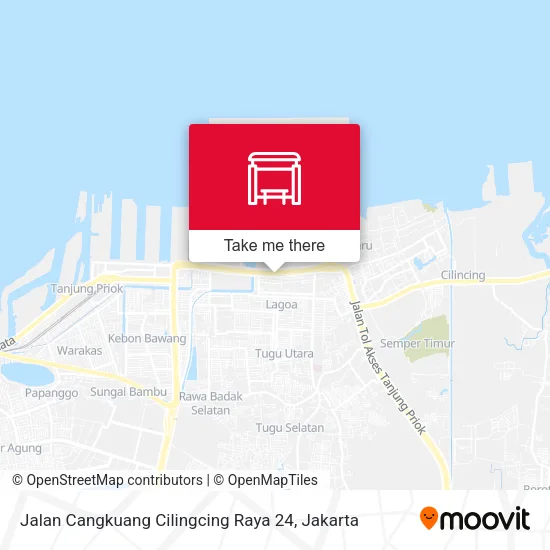 Jalan Cangkuang Cilingcing Raya 24 map