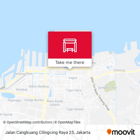 Jalan Cangkuang Cilingcing Raya 25 map