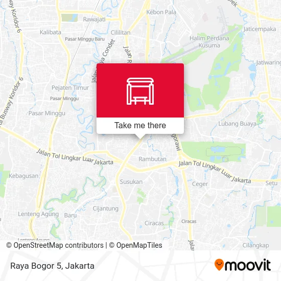 Raya Bogor 5 map
