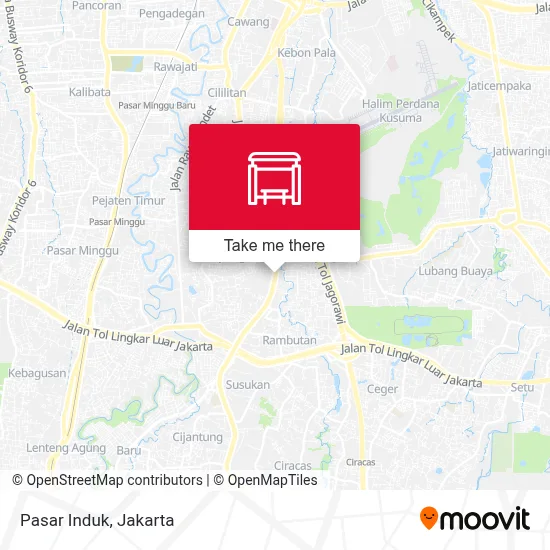 Pasar Induk map