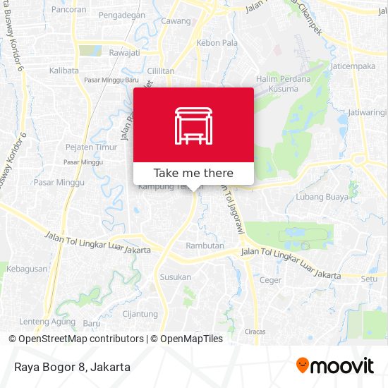 Raya Bogor 8 map