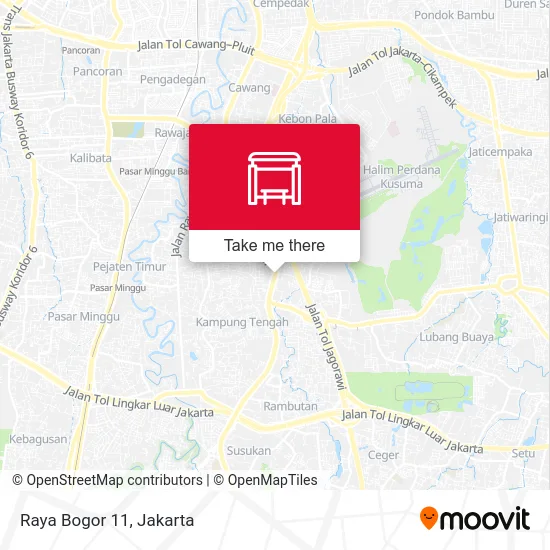 Raya Bogor 11 map