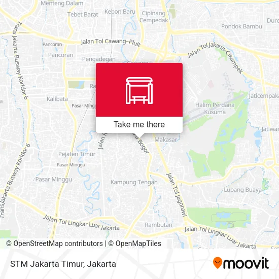 STM Jakarta Timur map