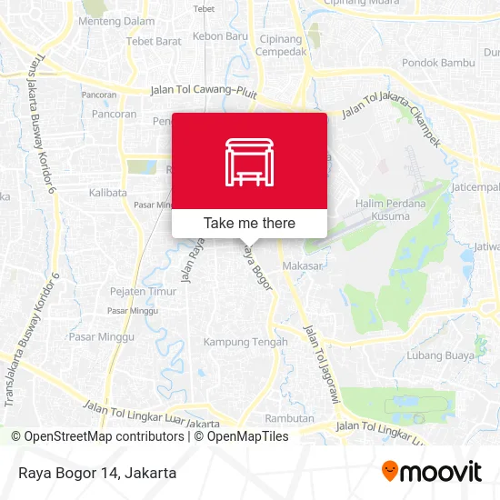 Raya Bogor 14 map