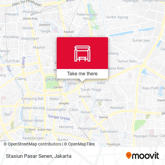 Stasiun Pasar Senen map