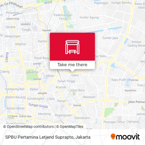 SPBU Pertamina Letjend Suprapto map
