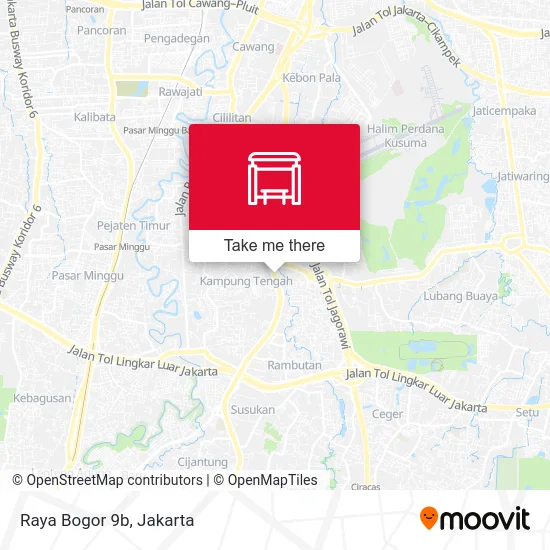 Raya Bogor 9b map