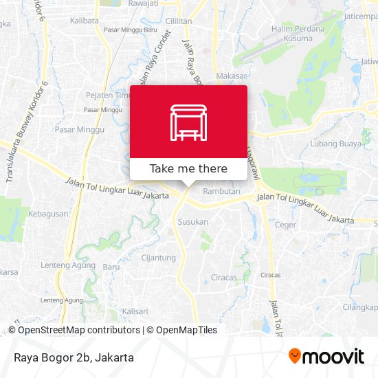 Raya Bogor 2b map