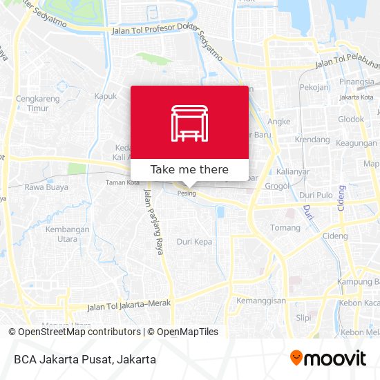 BCA Jakarta Pusat map