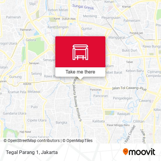 Tegal Parang 1 map