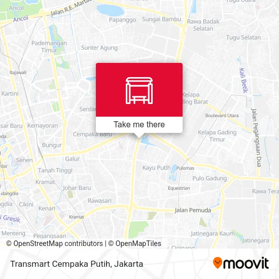 Transmart Cempaka Putih map