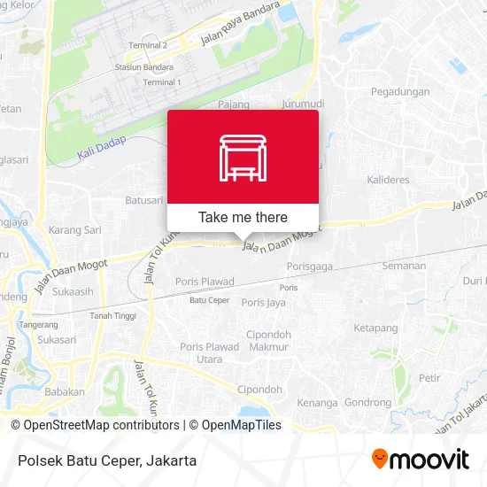 Polsek Batu Ceper map