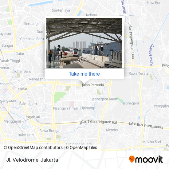 Jl. Velodrome map