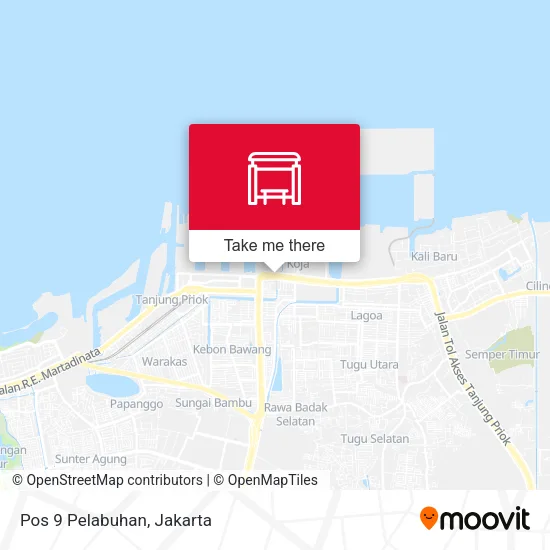 Pos 9 Pelabuhan map
